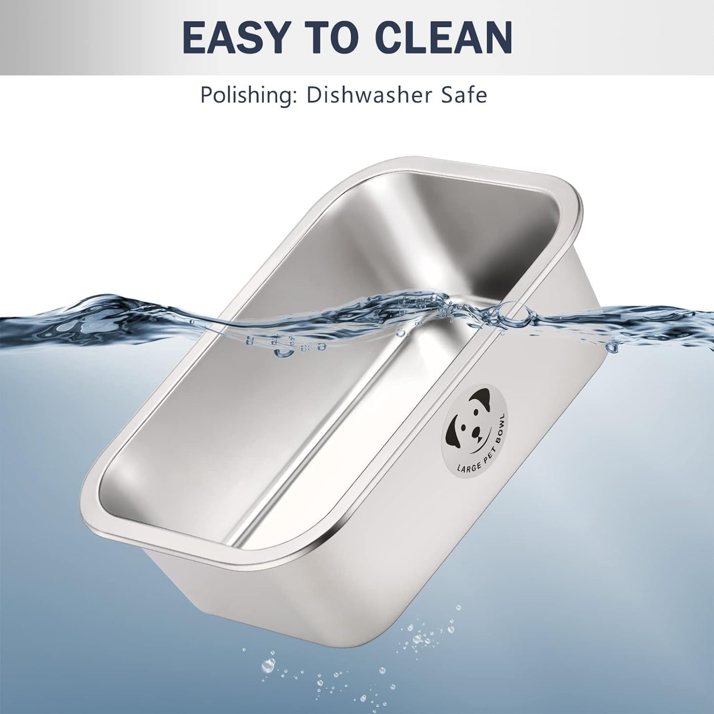 GIXSEGIE Stainless Steel Dog Bowls for Dogs