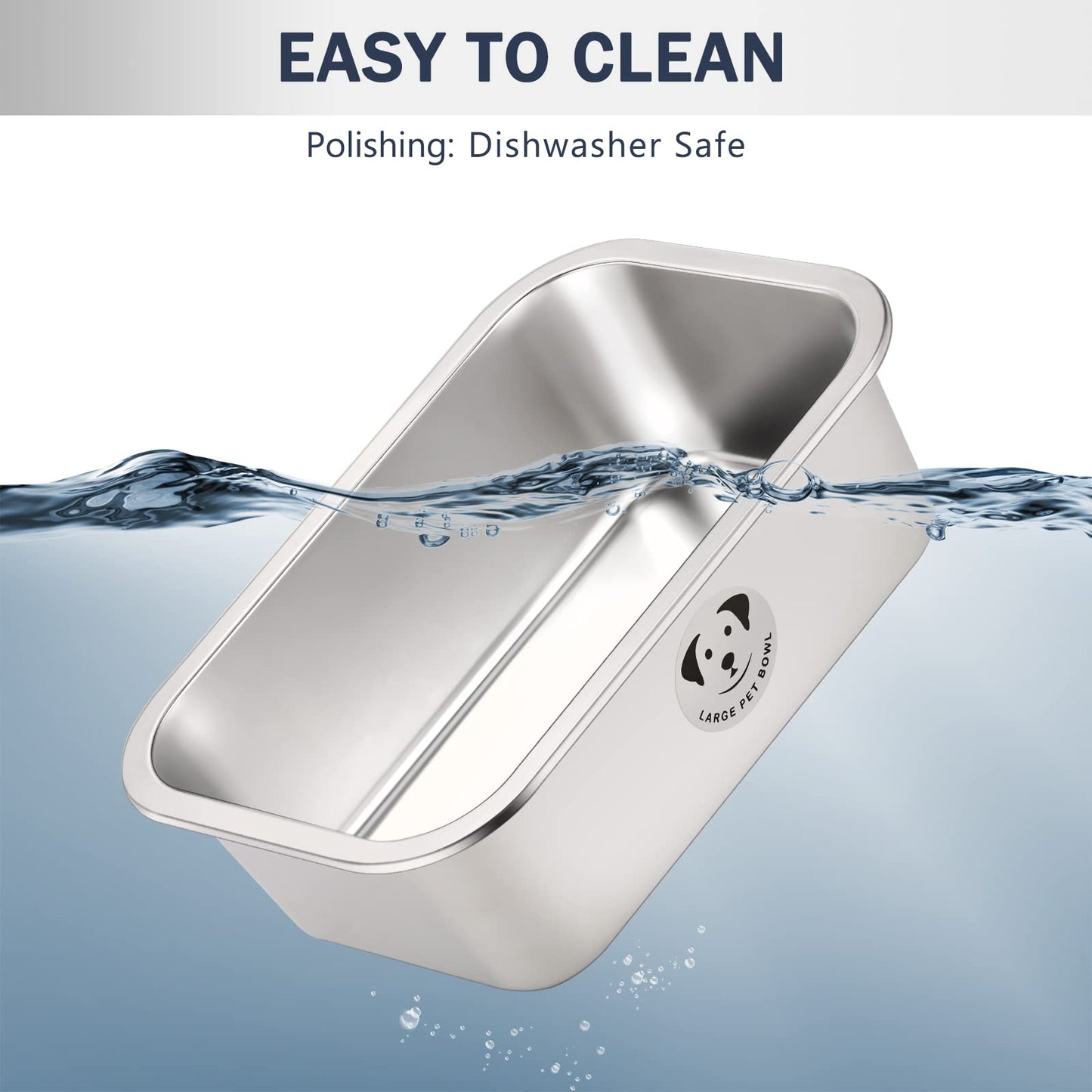 GIXSEGIE Stainless Steel Dog Bowls for Dogs