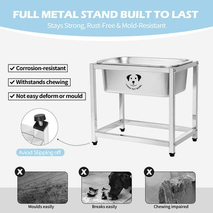 GIXSEGIE Stainless Steel Dog Bowls for Dogs