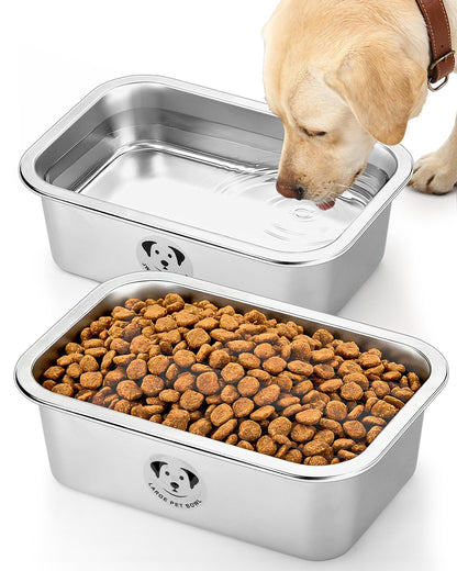 GIXSEGIE Stainless Steel Dog Bowls for Dogs
