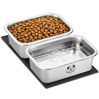 GIXSEGIE Stainless Steel Dog Bowls for Dogs