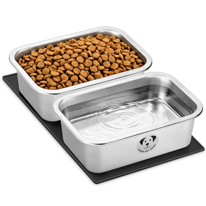GIXSEGIE Stainless Steel Dog Bowls for Dogs